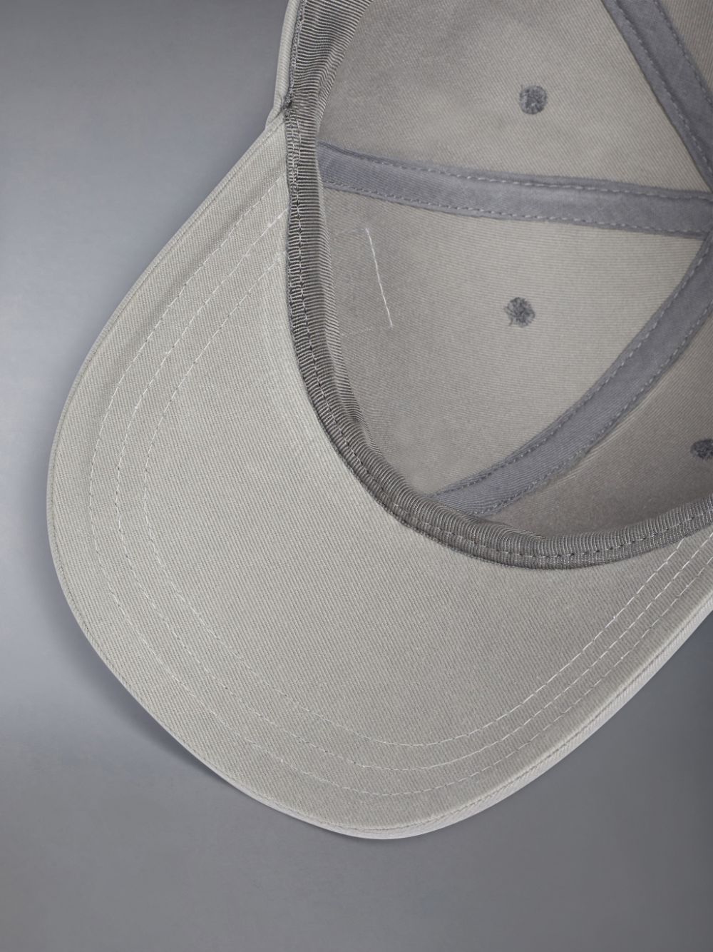Gorras Thom Browne Twill Classic 6-Panel Baseball Hombre Gris | HBK28F62290