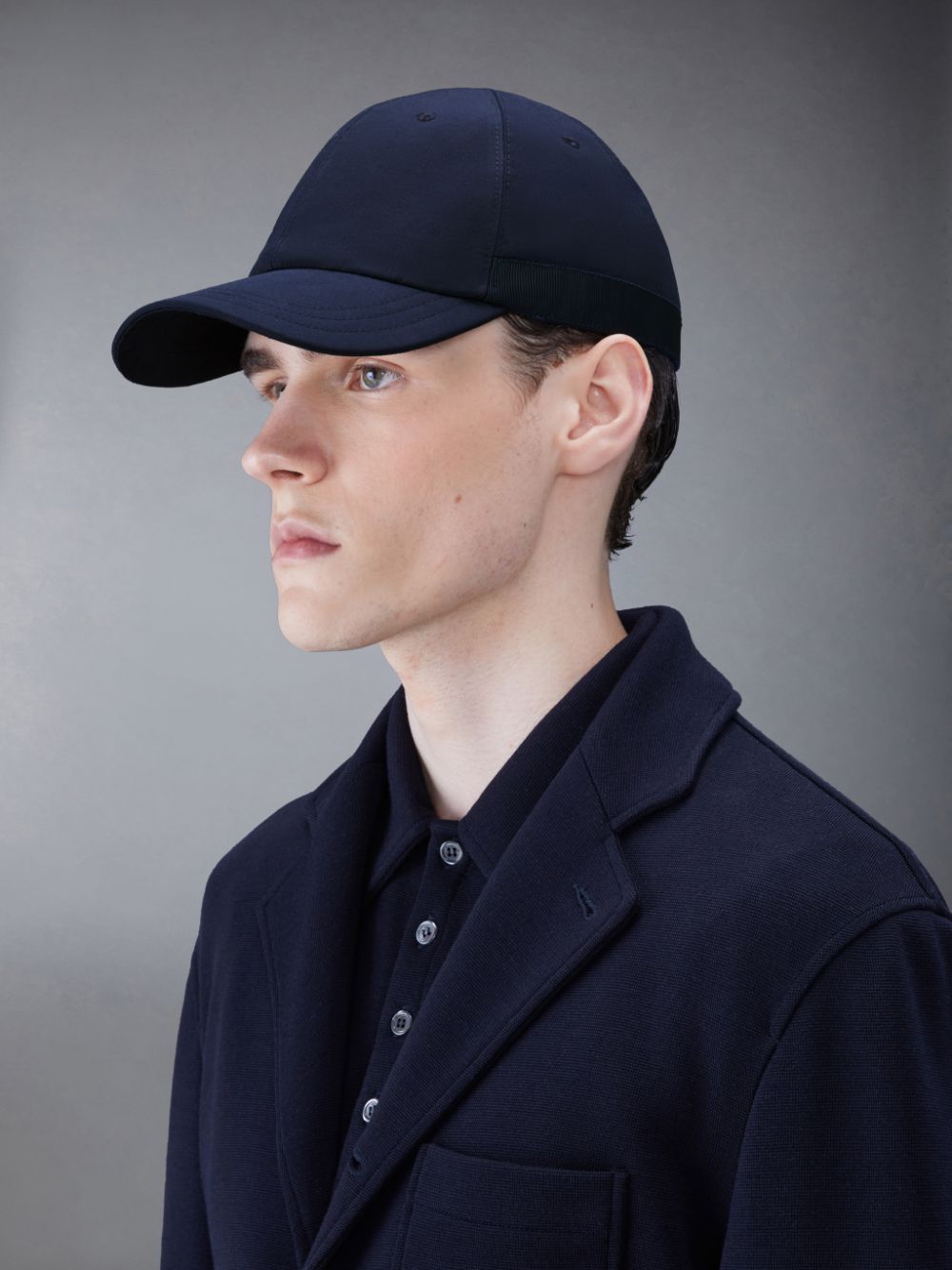 Gorras Thom Browne Typewriter Cloth Classic Baseball Hombre Azules | GFJ67N41771