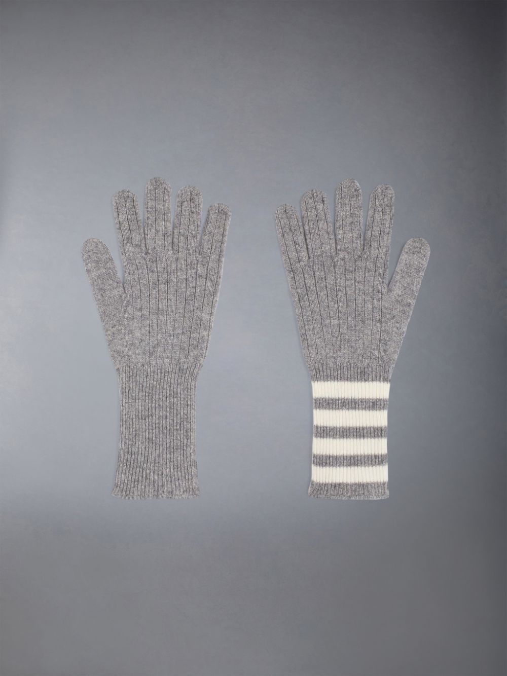 Guantes Thom Browne 4-Bar Cashmere Hombre Gris | RAD19W54592
