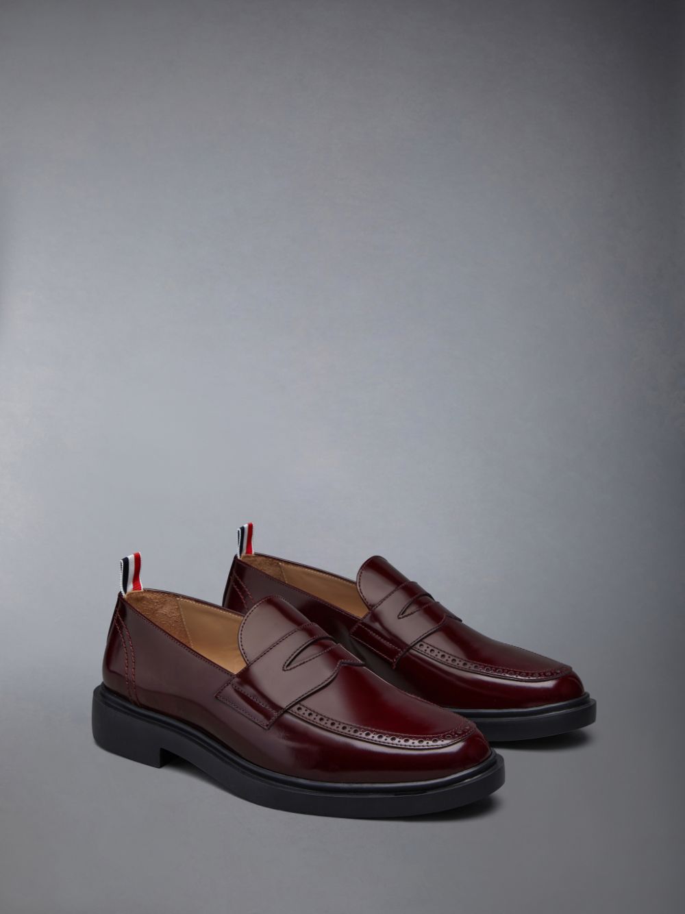 Mocasines Thom Browne Polished Calf Penny Hombre Rojas | PJP44V99129