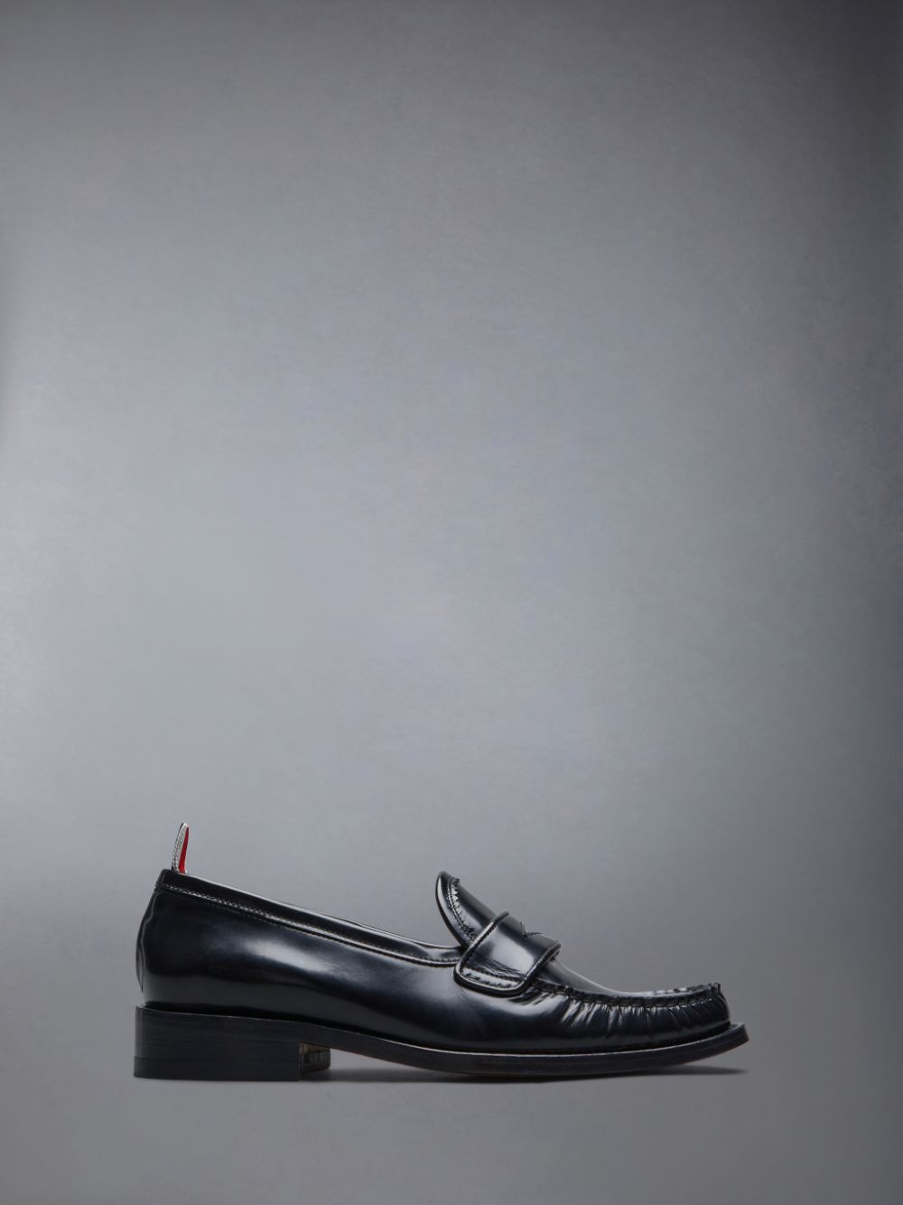 Mocasines Thom Browne Spazzolato Pleated Varsity Mujer Negras | EPC67P38722