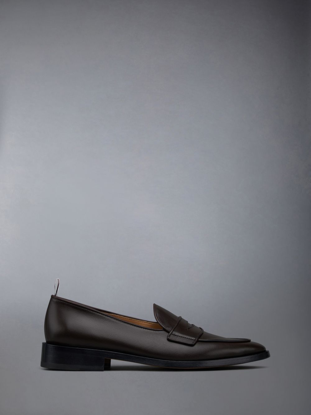 Mocasines Thom Browne VITELLO CALF LEATHER VARSITY PENNY Hombre Marrones | GLB55X15437