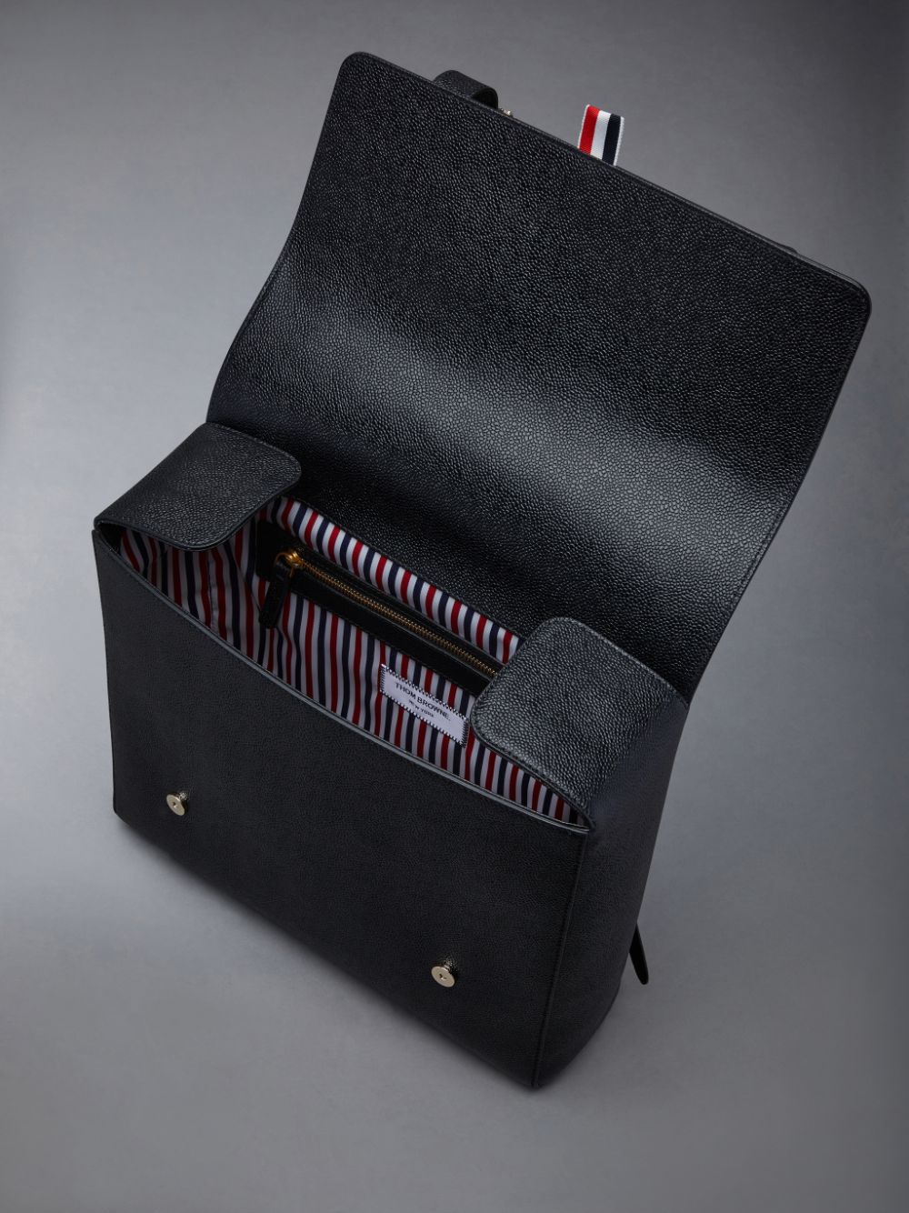 Mochilas Thom Browne Pebble Grain Book Mujer Negras | FAI74B74870