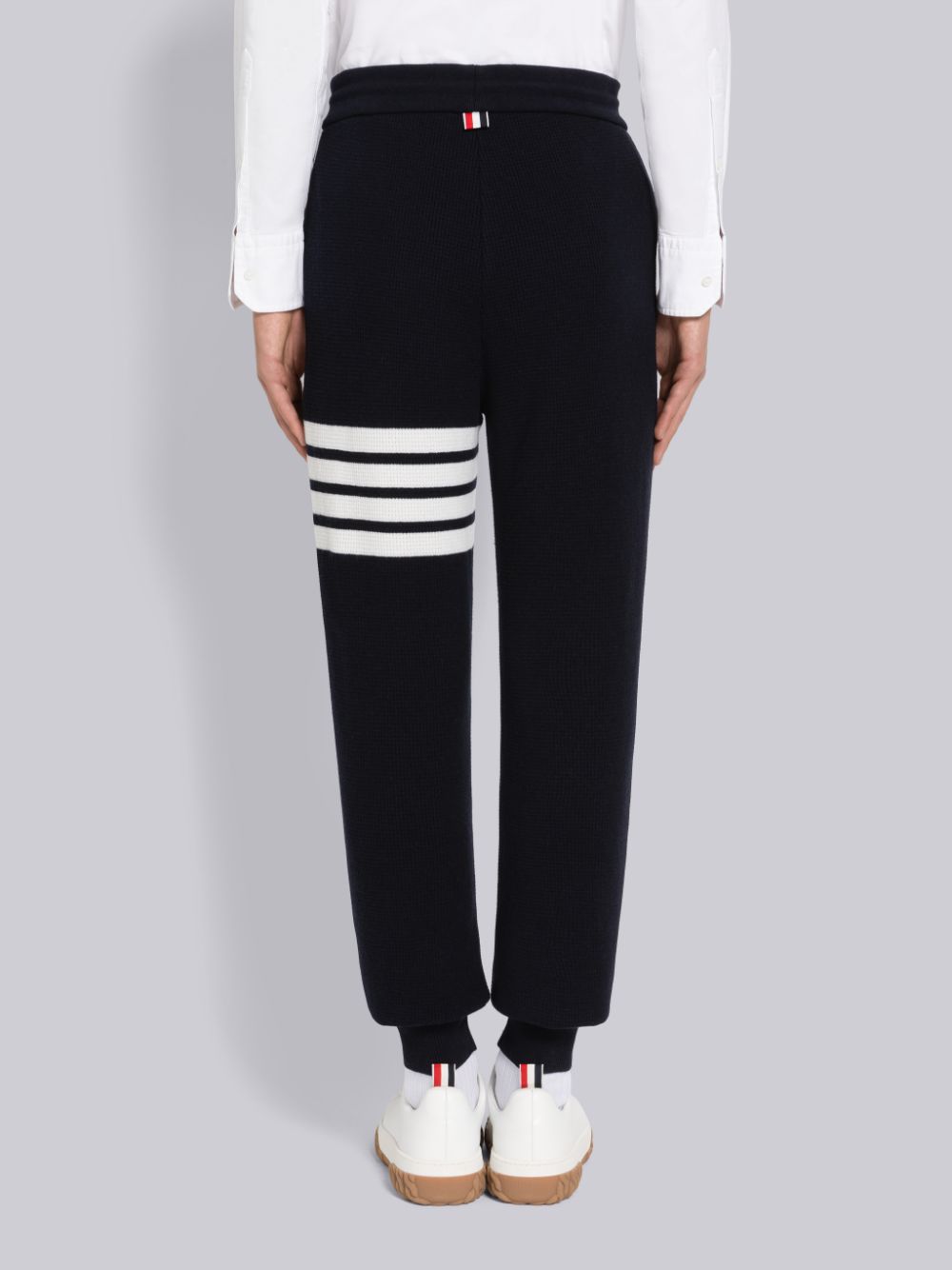 Pantalon Deportivo Thom Browne Cashmere Waffle 4-Bar Hombre Azules | HNK82O11301