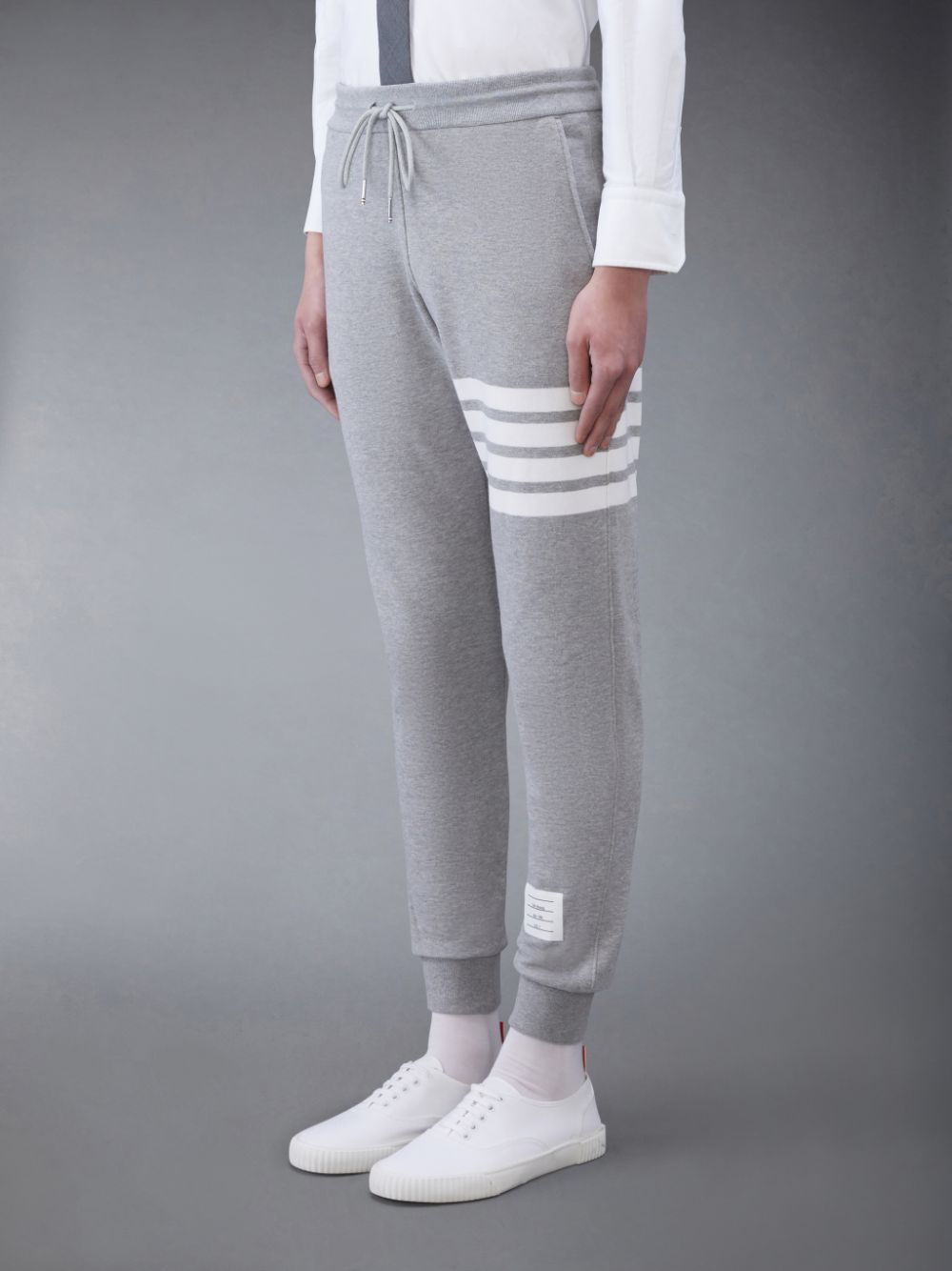 Pantalon Deportivo Thom Browne Classic Loopback 4-Bar Hombre Gris | ACO98K78270