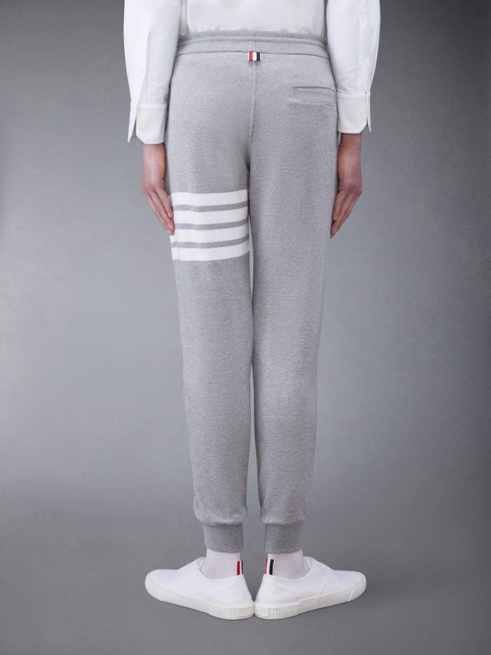 Pantalon Deportivo Thom Browne Classic Loopback 4-Bar Hombre Gris | ACO98K78270