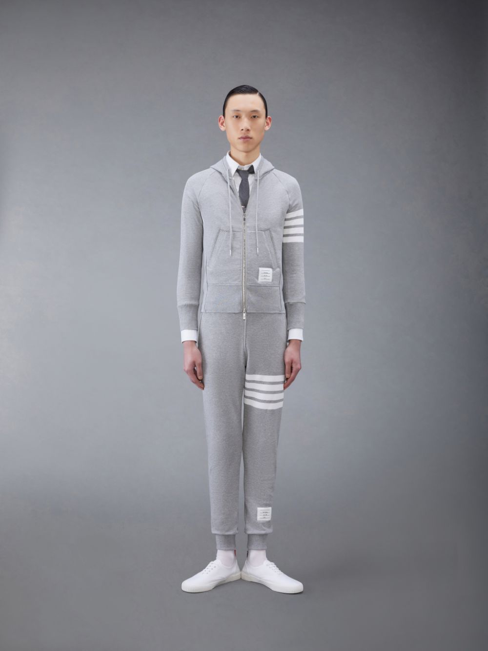 Pantalon Deportivo Thom Browne Classic Loopback 4-Bar Hombre Gris | ACO98K78270