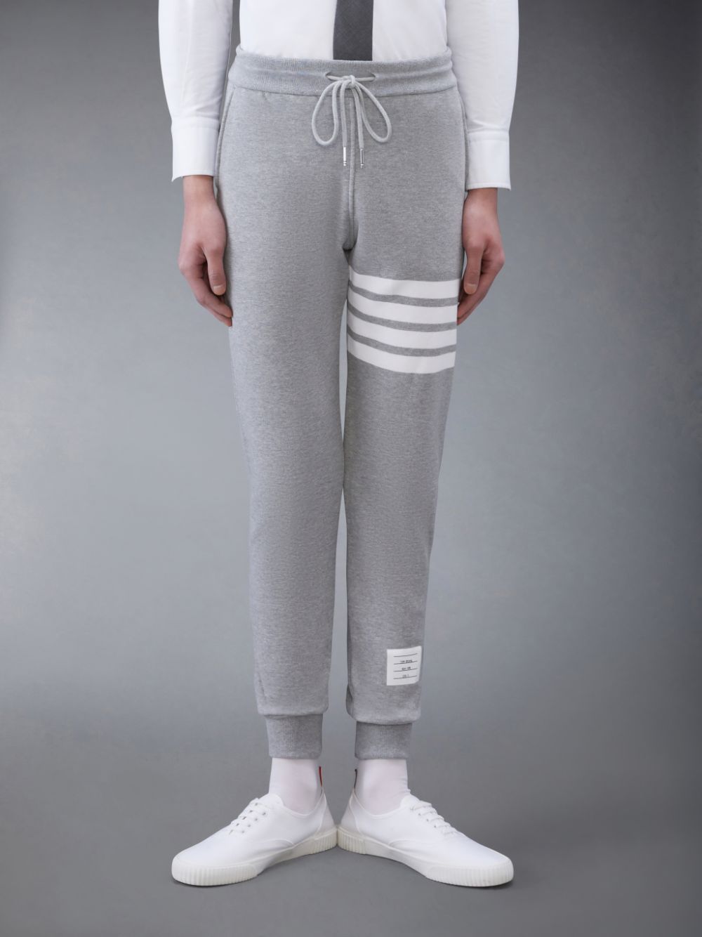 Pantalon Deportivo Thom Browne Classic Loopback 4-Bar Hombre Gris | ACO98K78270