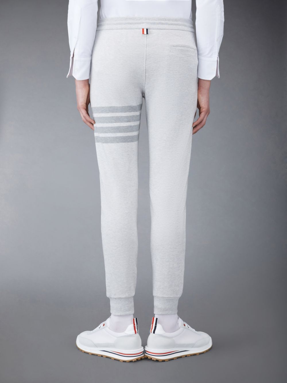 Pantalon Deportivo Thom Browne Classic Loopback 4-Bar Hombre Gris | SMM54W02071