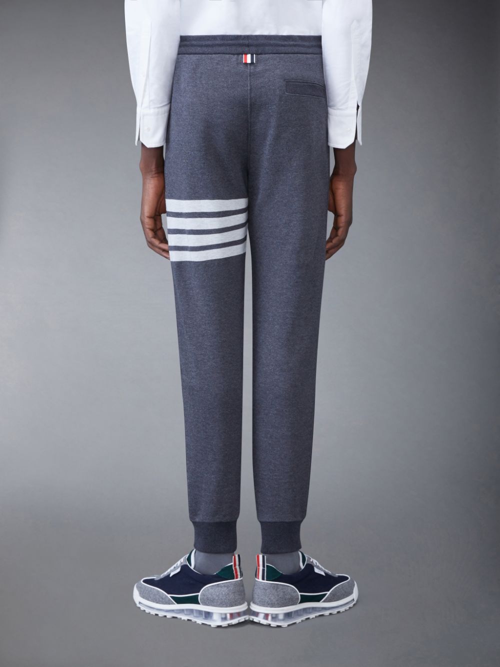 Pantalon Deportivo Thom Browne Classic Loopback 4-Bar Hombre Gris | UDU69G64365