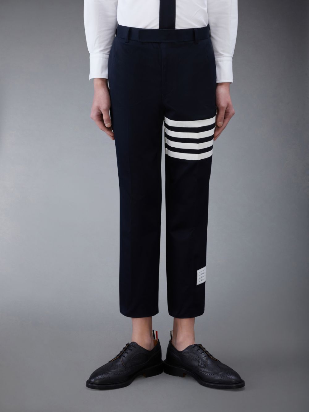 Pantalon Thom Browne Cotton Twill 4-Bar Chino Hombre Negras | WJL68L71813