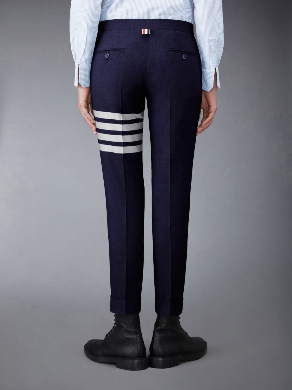Pantalon Thom Browne Plain Weave 4-Bar Low Rise Skinny Mujer Azules | WKK77Y21372