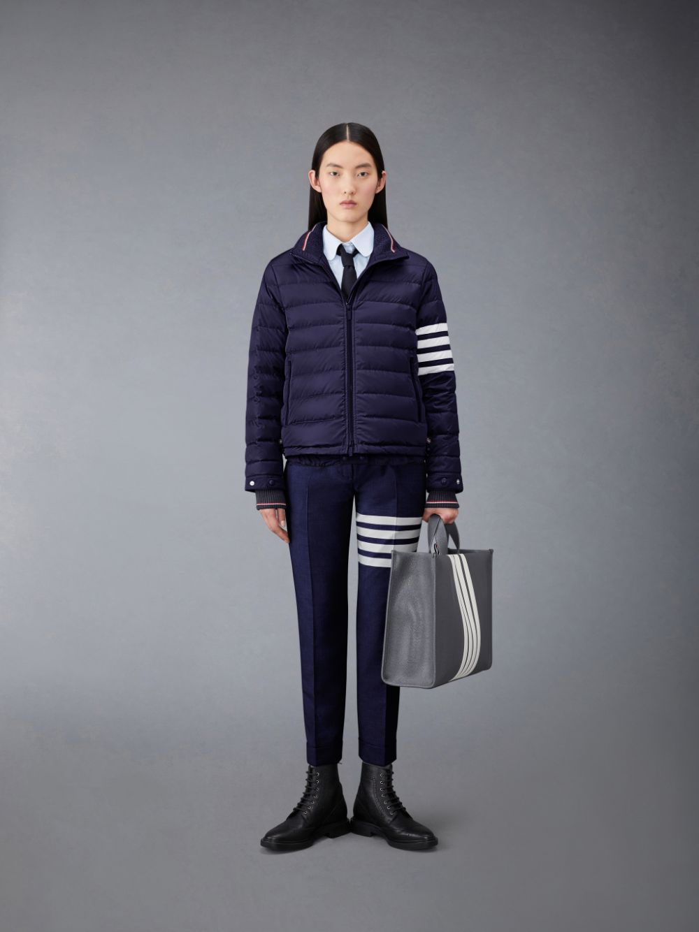Pantalon Thom Browne Plain Weave 4-Bar Low Rise Skinny Mujer Azules | WKK77Y21372