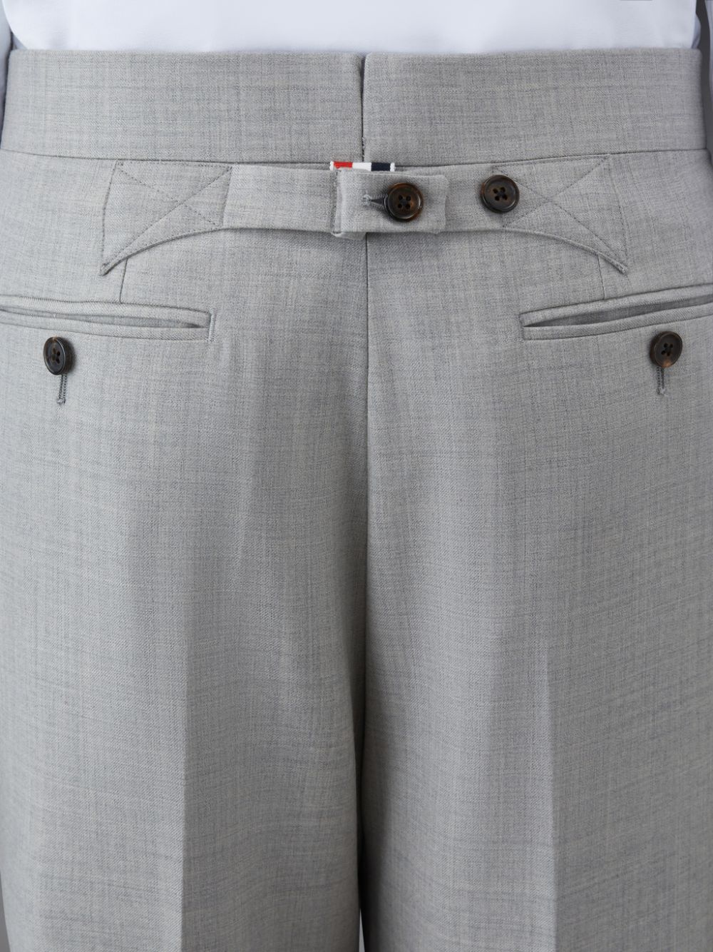 Pantalon Thom Browne Twill Classic Backstrap Hombre Gris | VRV45J82689