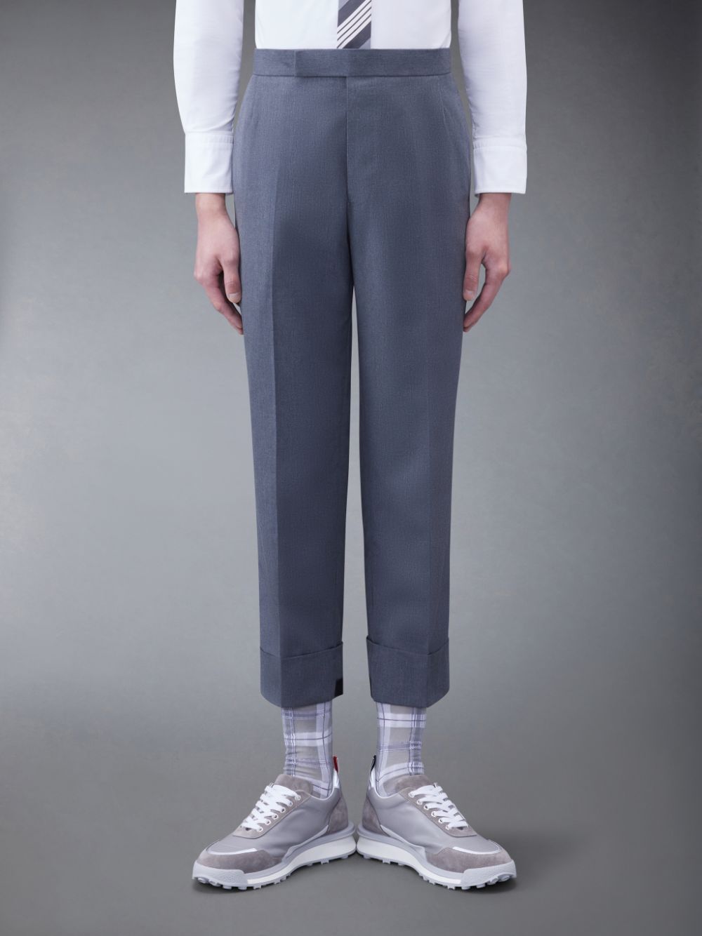 Pantalon Thom Browne Typewriter Cloth Classic Hombre Gris | NON40P51829