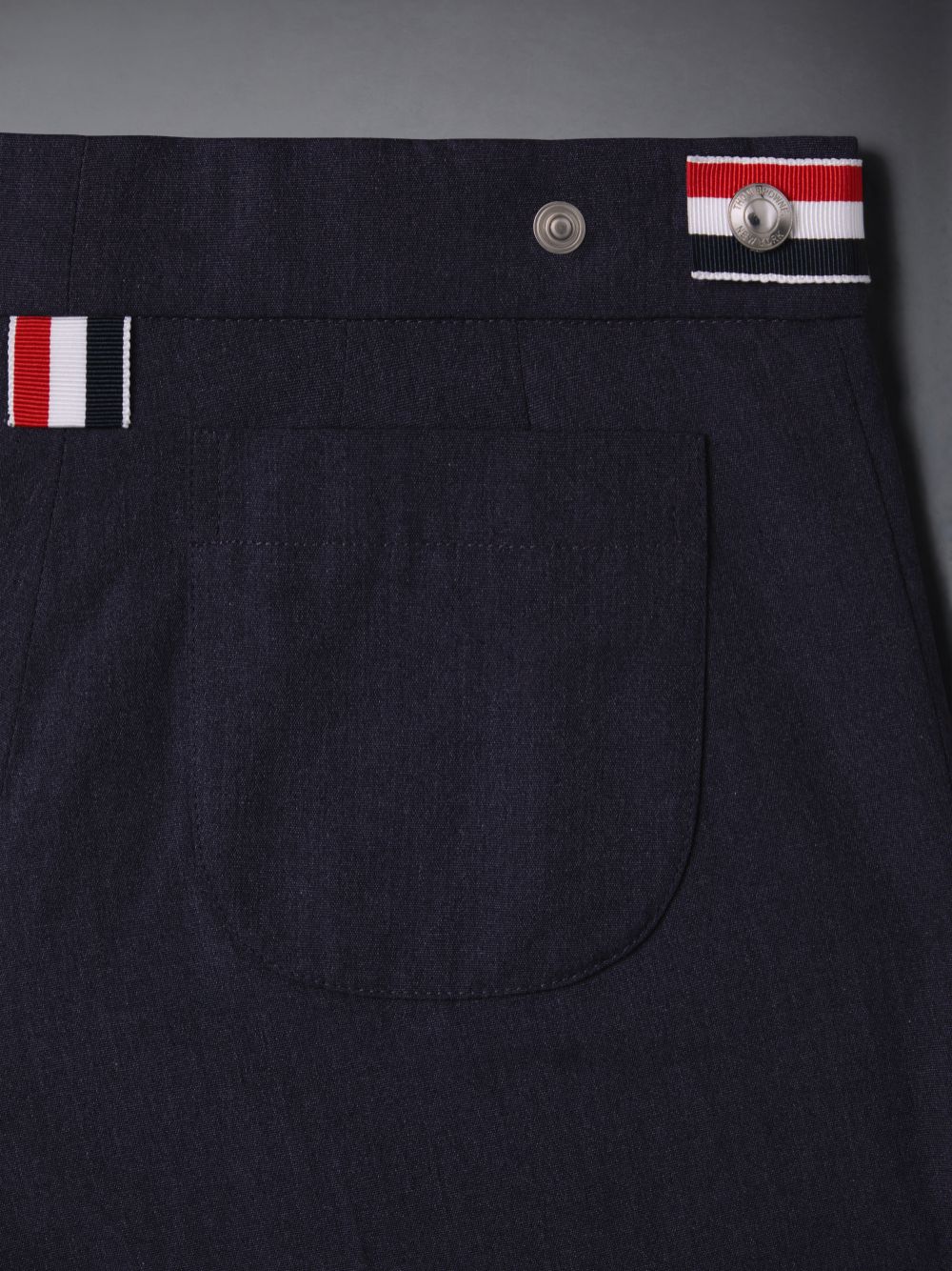 Pantalon Thom Browne Typewriter Track Niña Gris | EXL38Y99143