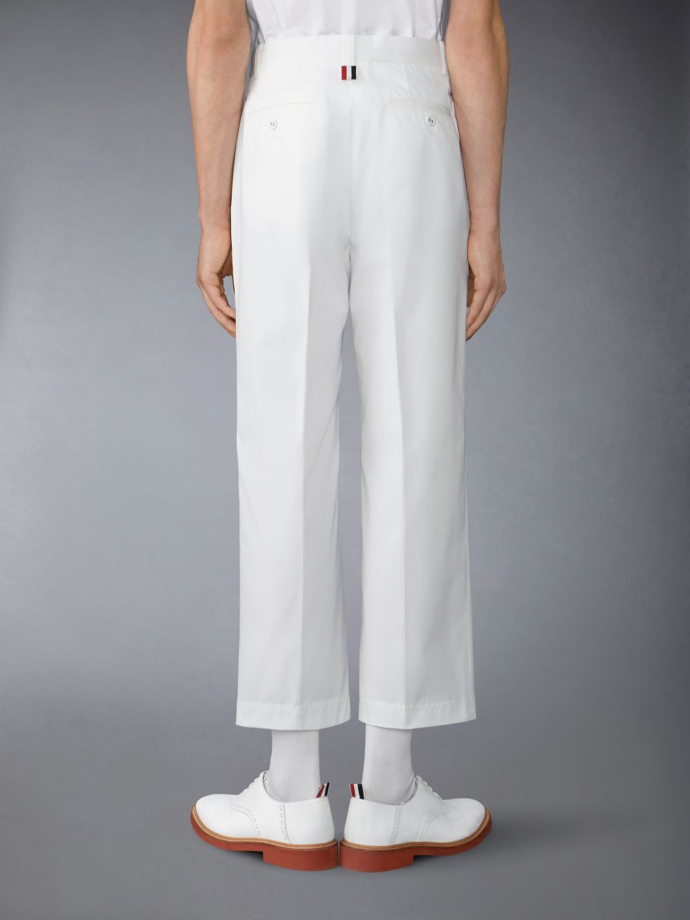 Pantalon Thom Browne Typewriter Unconstructed Straight Leg Hombre Blancas | YFK32Y99533
