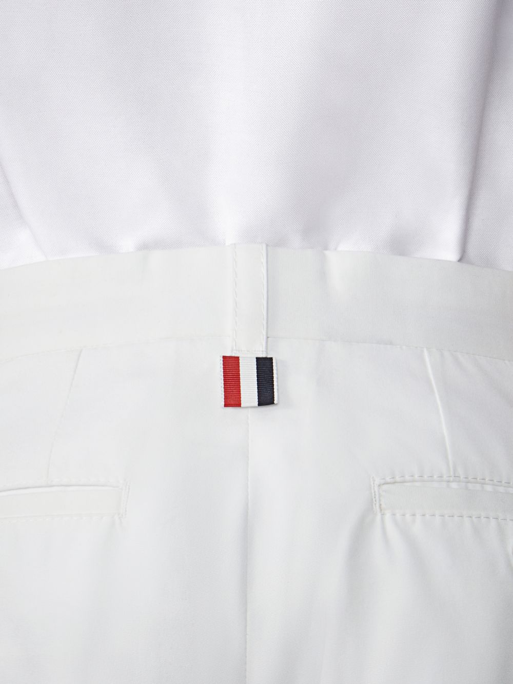 Pantalon Thom Browne Typewriter Unconstructed Straight Leg Hombre Blancas | YFK32Y99533