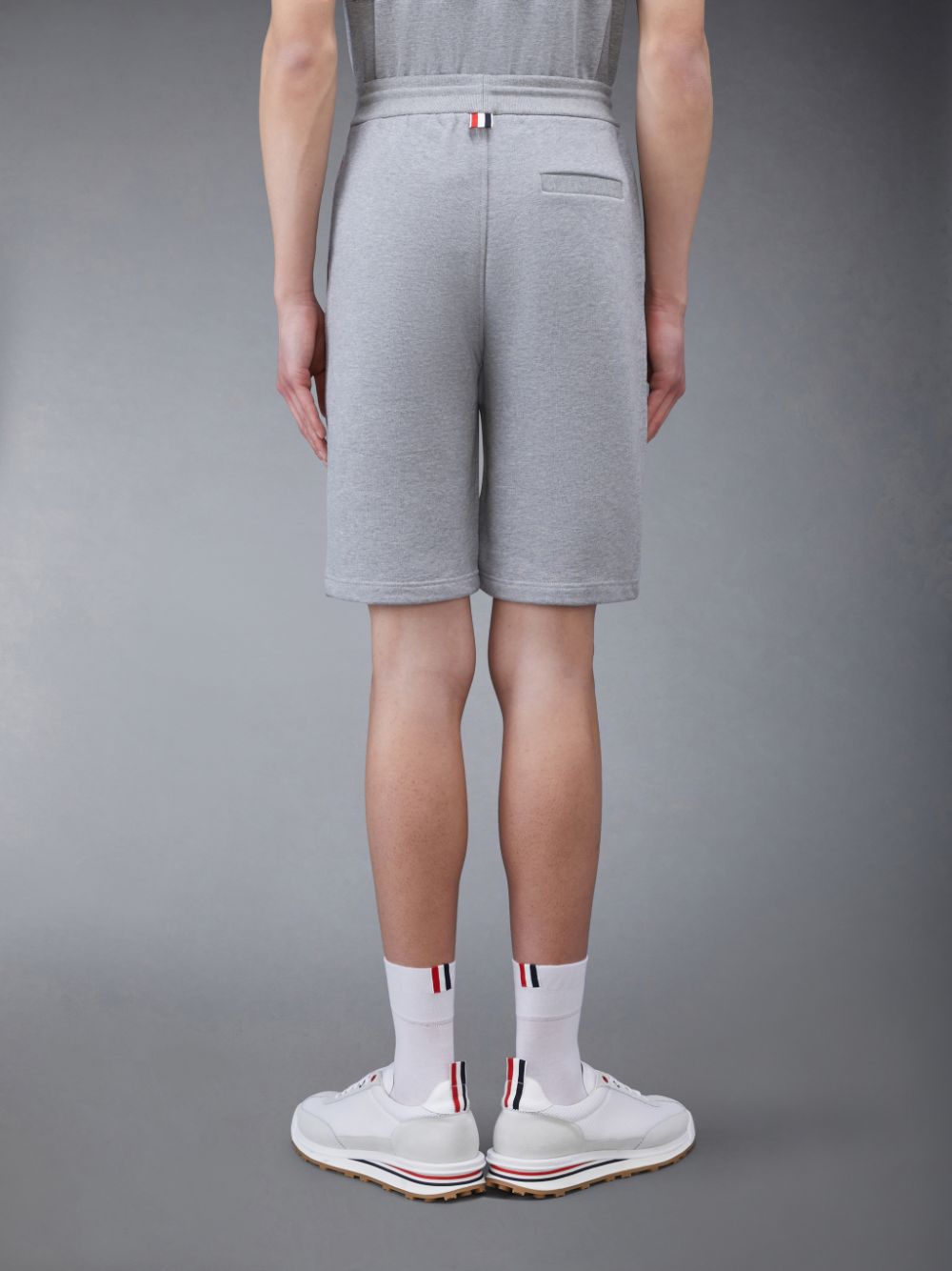 Pantalones Cortos Deportivos Thom Browne Classic Loopback Hombre Gris | RTE64M71867