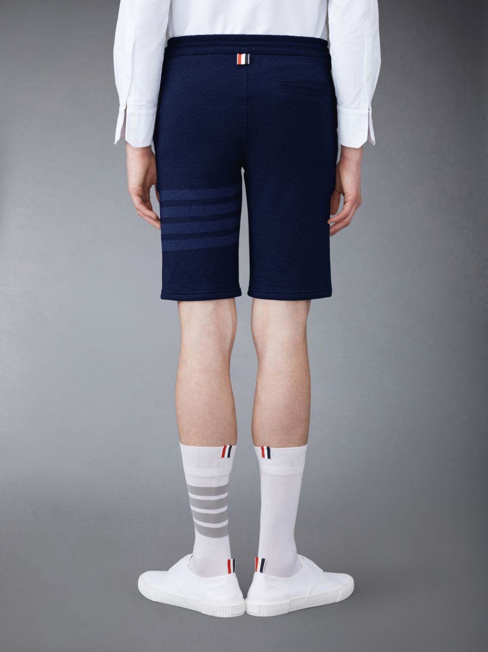 Pantalones Cortos Deportivos Thom Browne Classic Loopback 4-Bar Hombre Azules | ZCS86K42067