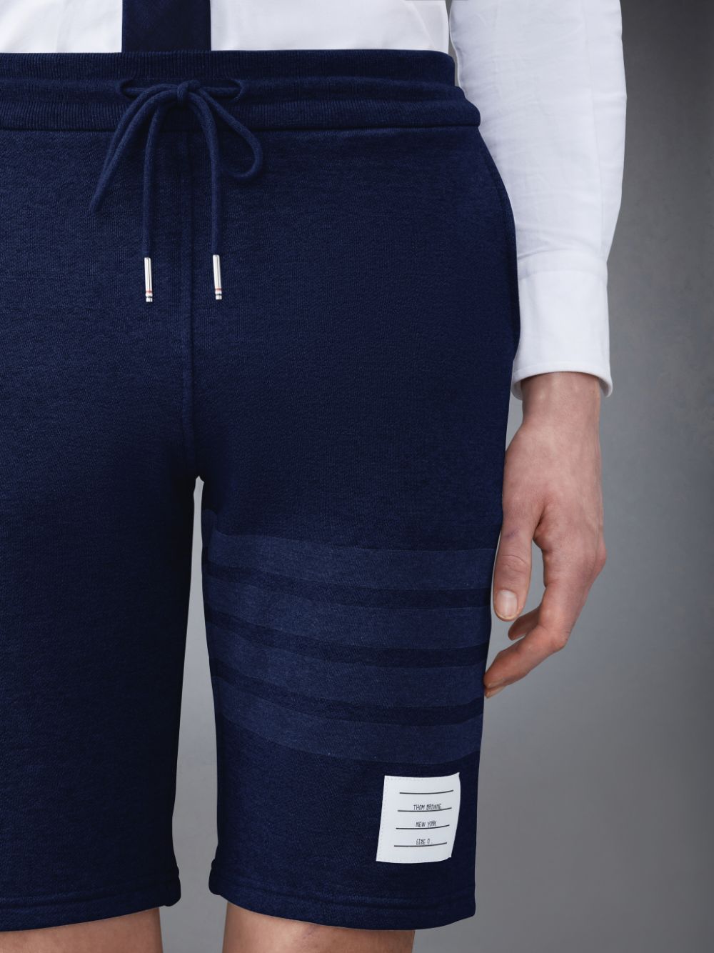 Pantalones Cortos Deportivos Thom Browne Classic Loopback 4-Bar Hombre Azules | ZCS86K42067
