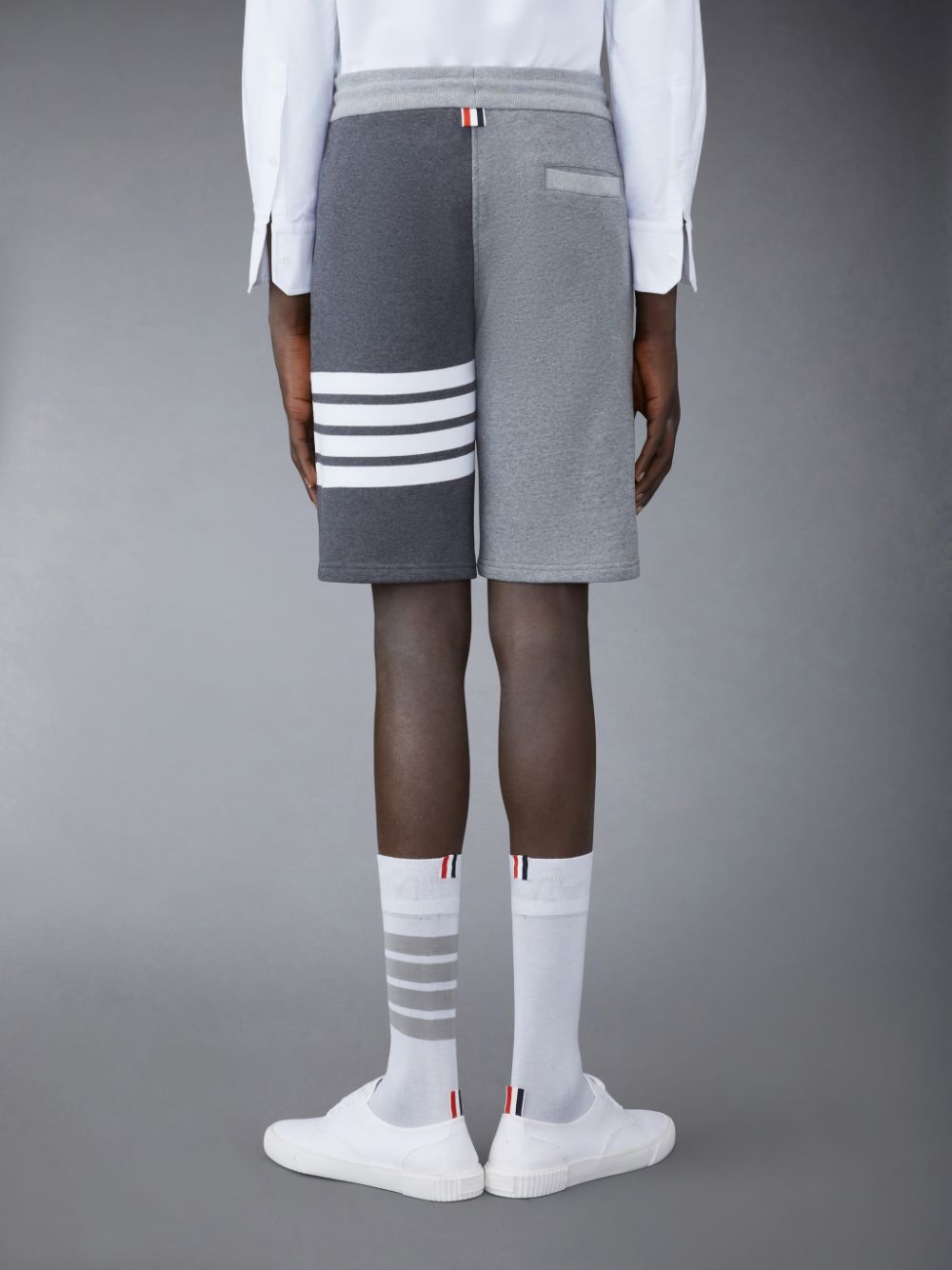 Pantalones Cortos Deportivos Thom Browne Classic Loopback 4-Bar Hombre Gris | ULQ36F93186