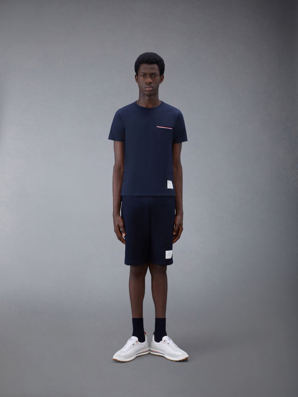 Pantalones Cortos Deportivos Thom Browne Classic Loopback Hombre Azules | MXI43T01234