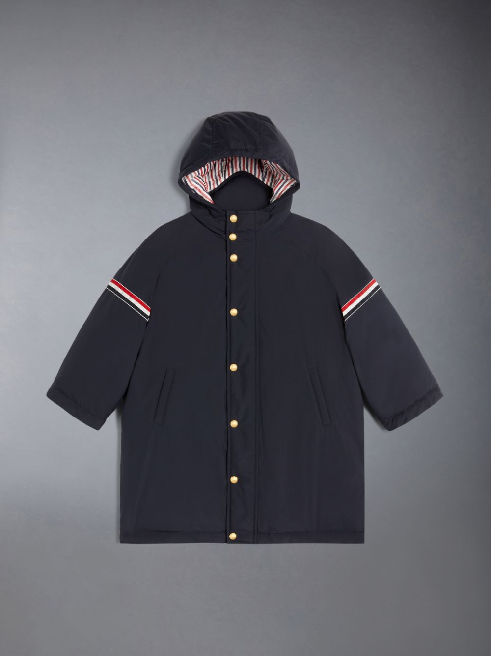 Parka Thom Browne Ripstop Armband Oversized Football Niño Azules | IOF90A69593