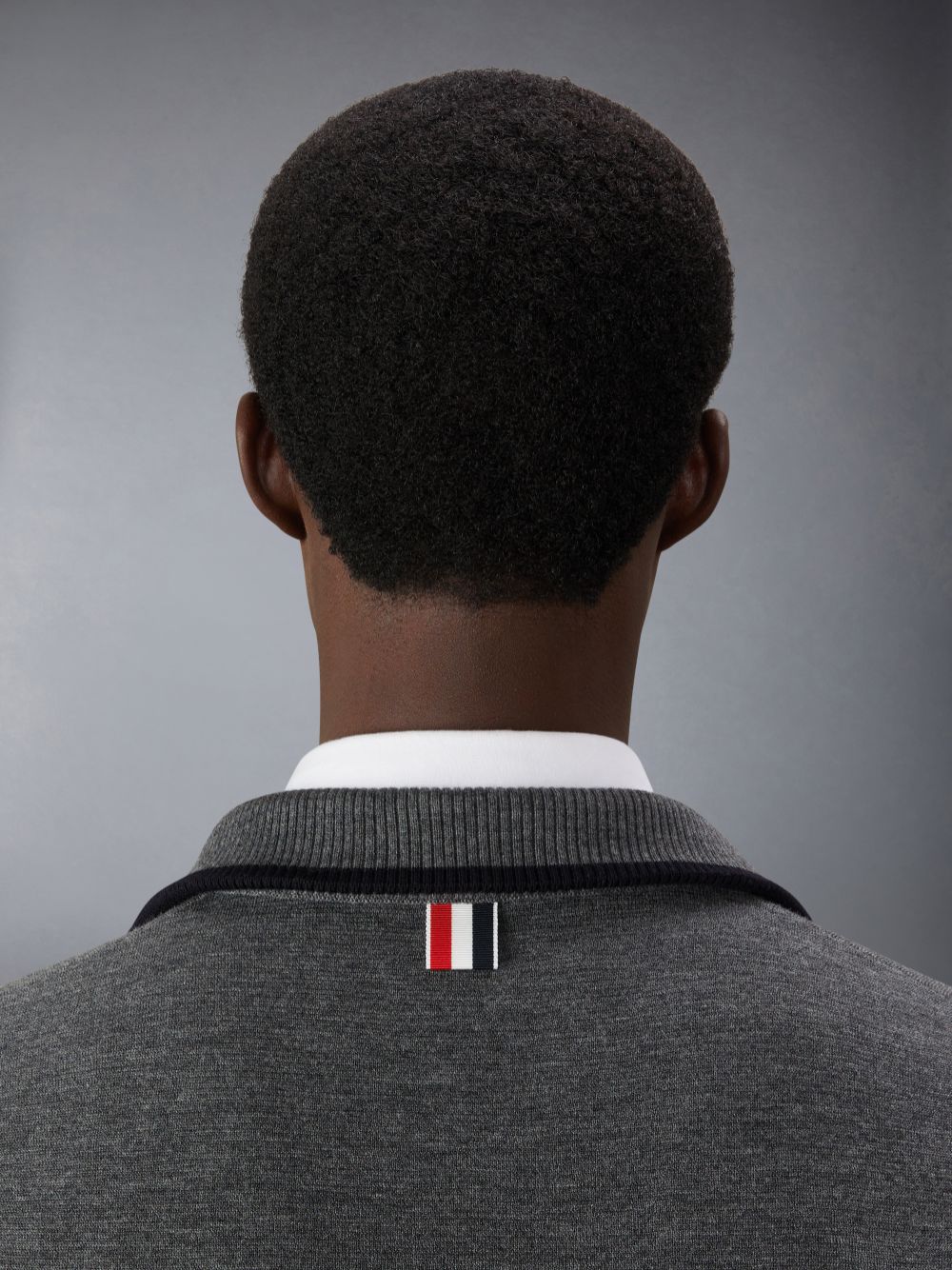 Pullover Thom Browne Merino Wool Milano Stitch Zip up Hombre Gris | VEQ19C81664