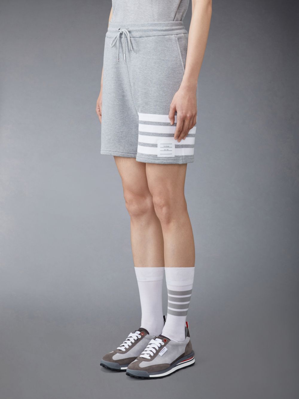 Short Thom Browne Classic Loopback 4-Bar Mujer Gris | WZA80D34167