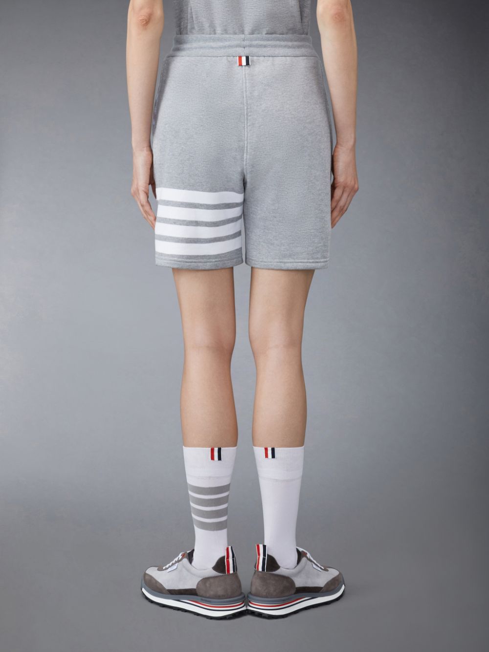 Short Thom Browne Classic Loopback 4-Bar Mujer Gris | WZA80D34167