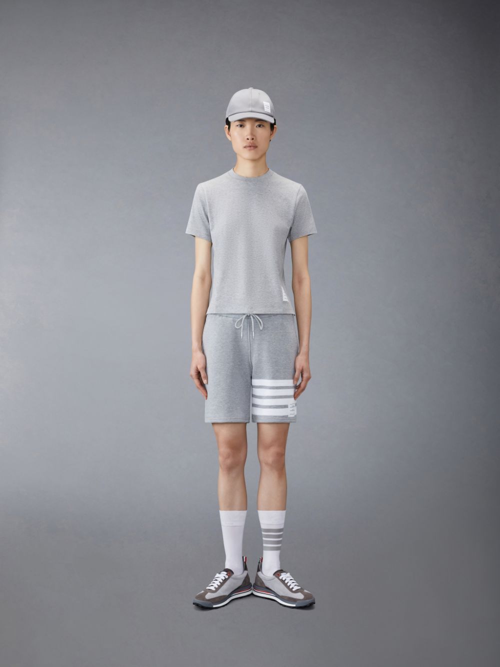 Short Thom Browne Classic Loopback 4-Bar Mujer Gris | WZA80D34167