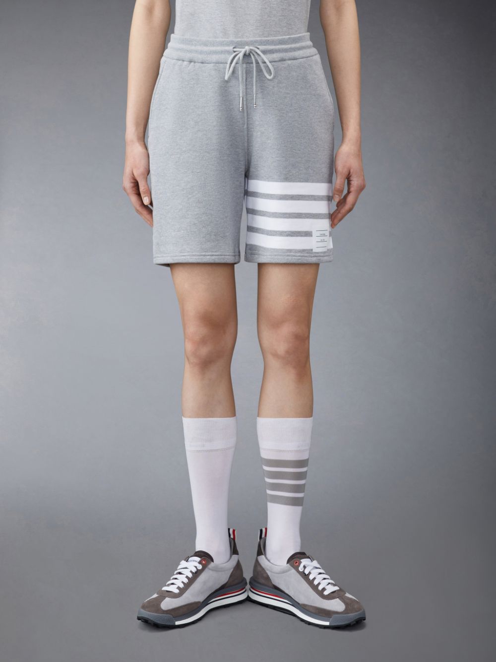 Short Thom Browne Classic Loopback 4-Bar Mujer Gris | WZA80D34167