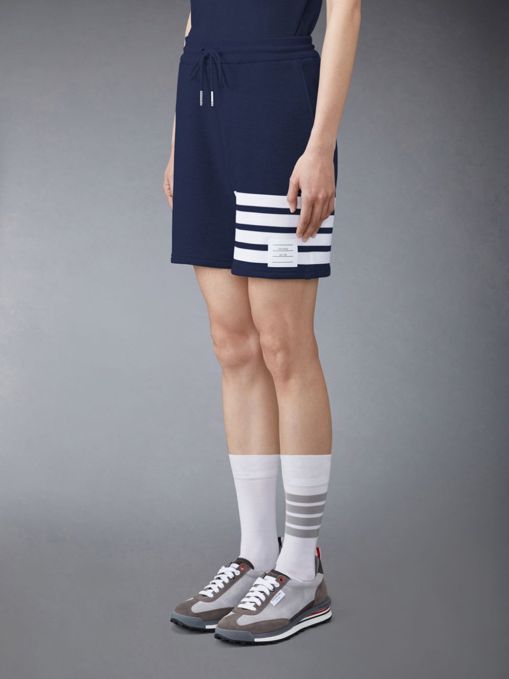 Short Thom Browne Classic Loopback 4-Bar Mujer Azules | TIP43B84038