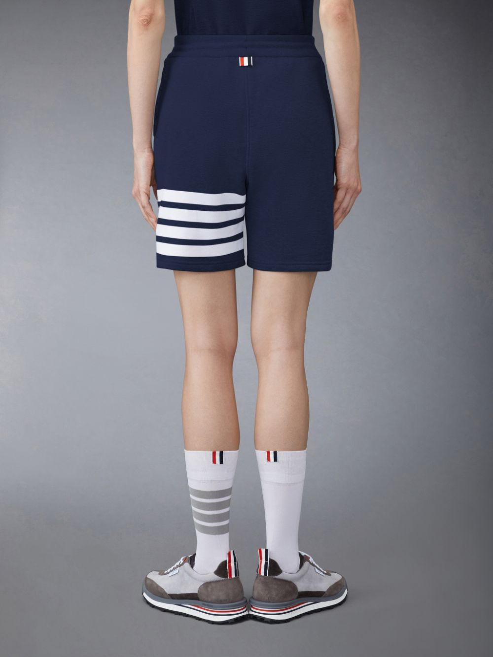 Short Thom Browne Classic Loopback 4-Bar Mujer Azules | TIP43B84038