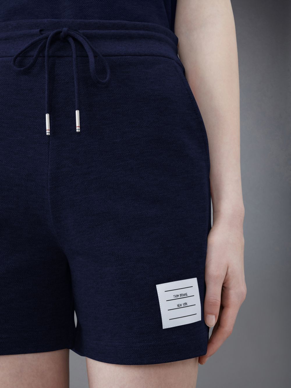 Short Thom Browne Classic Pique Stripe Mujer Azules | DUW51H28696