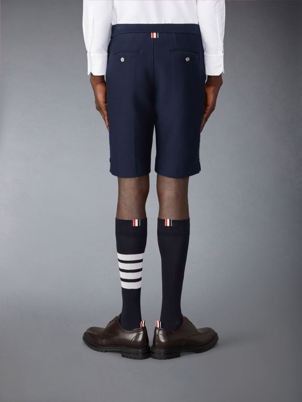 Short Thom Browne Cotton Bermuda Hombre Azules | BQI01B75353