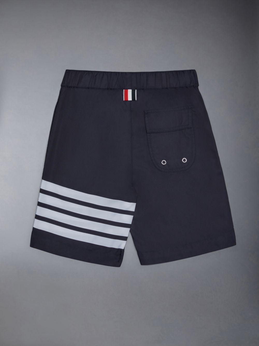 Short Thom Browne Solid Swim Tech 4-Bar Board Niño Azules | BJB85T85810
