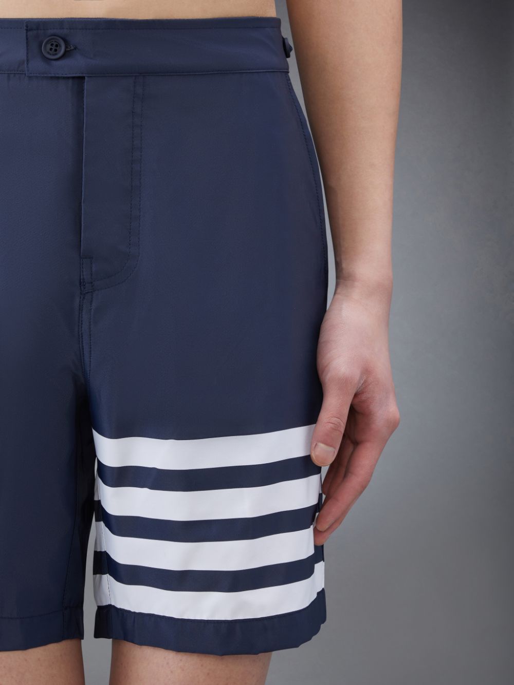 Shorts De Playa Thom Browne Swim Tech 4-Bar Hombre Azules | RTC14V20337