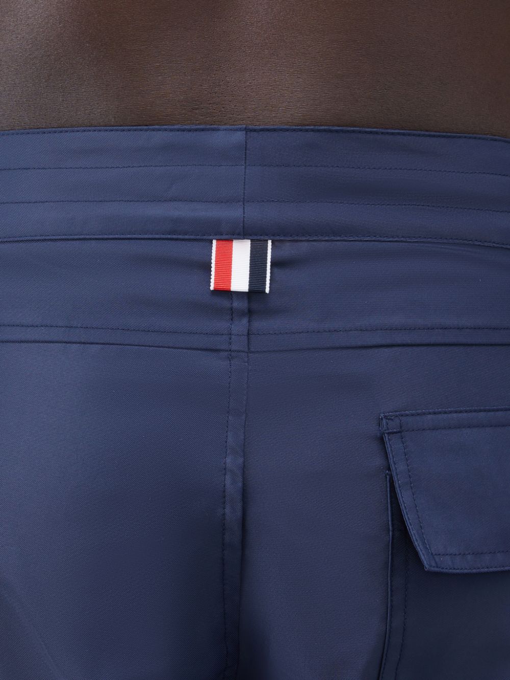 Shorts De Playa Thom Browne Swim Tech 4-Bar Hombre Azules | ISW88V78086