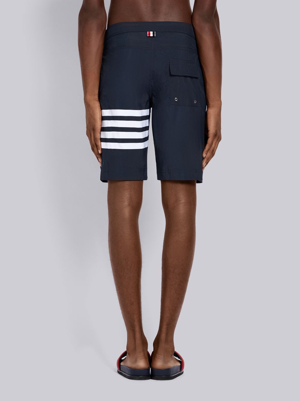 Shorts De Playa Thom Browne Swim Tech 4-Bar Board Short Hombre Azul Marino | GRF52K99002