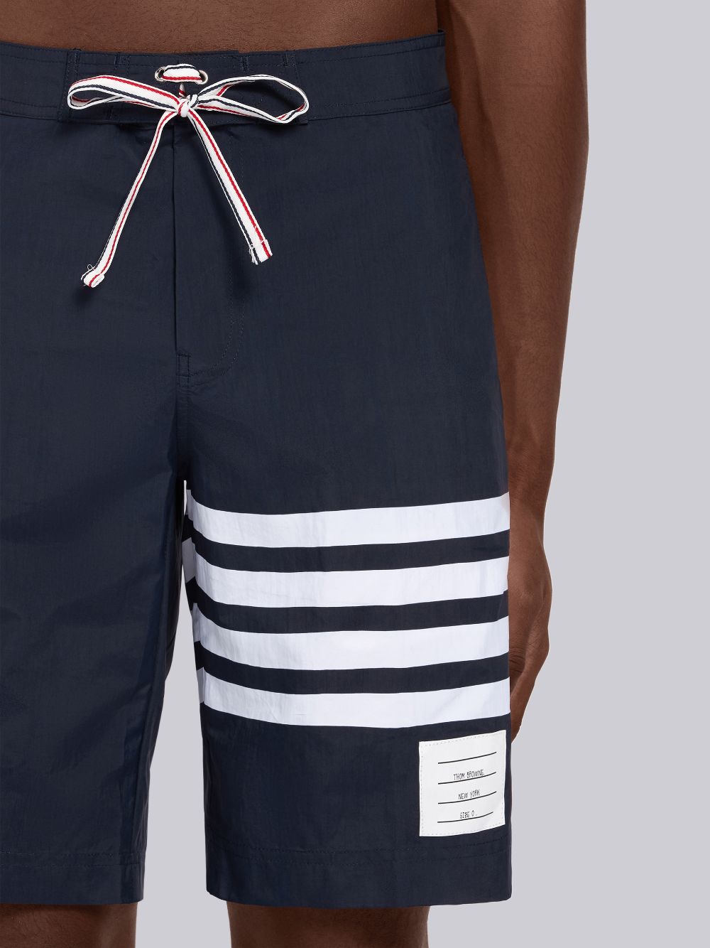 Shorts De Playa Thom Browne Swim Tech 4-Bar Board Short Hombre Azul Marino | GRF52K99002