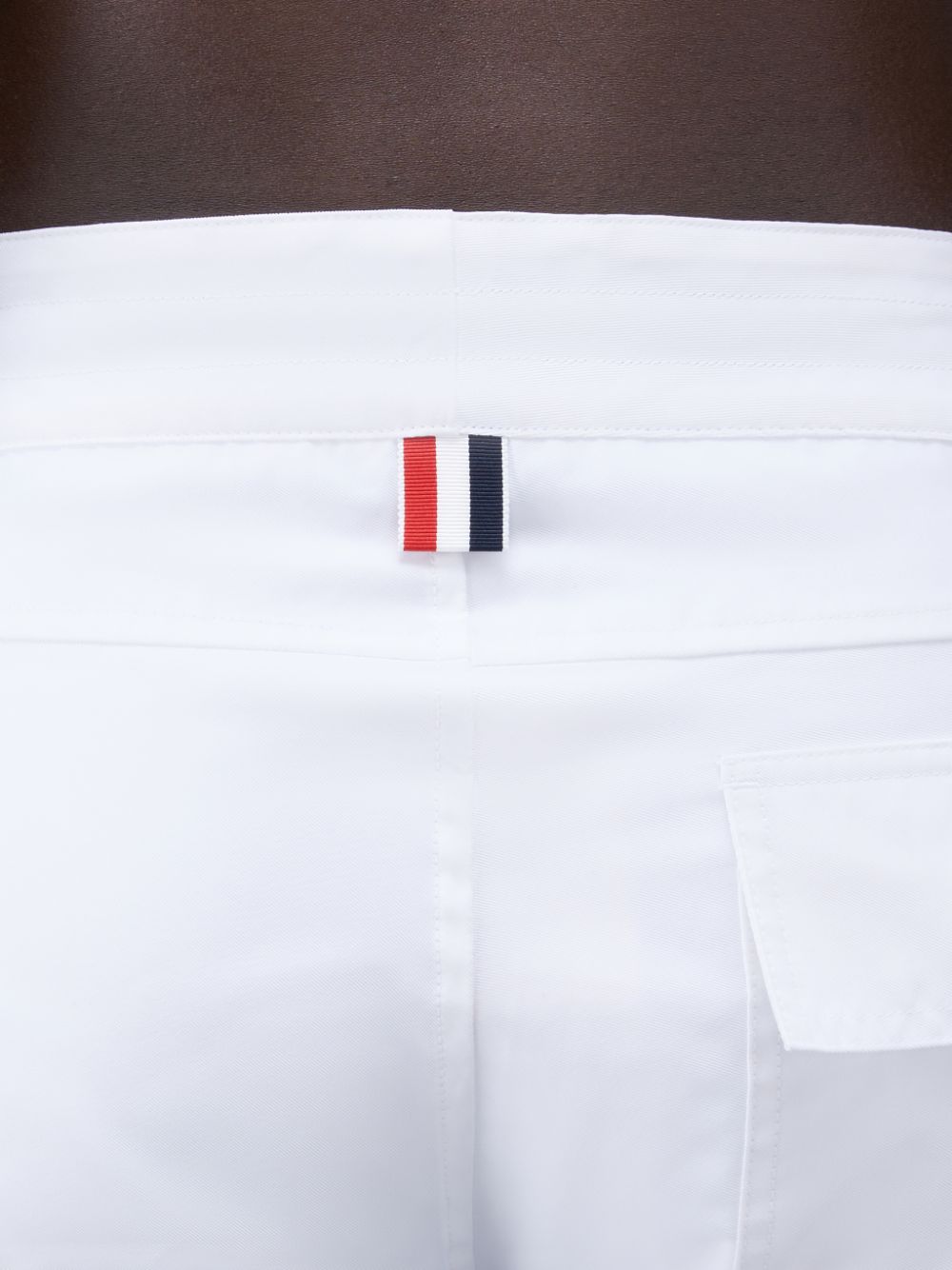 Shorts De Playa Thom Browne Swim Tech 4-Bar Hombre Blancas | LSW97A68603