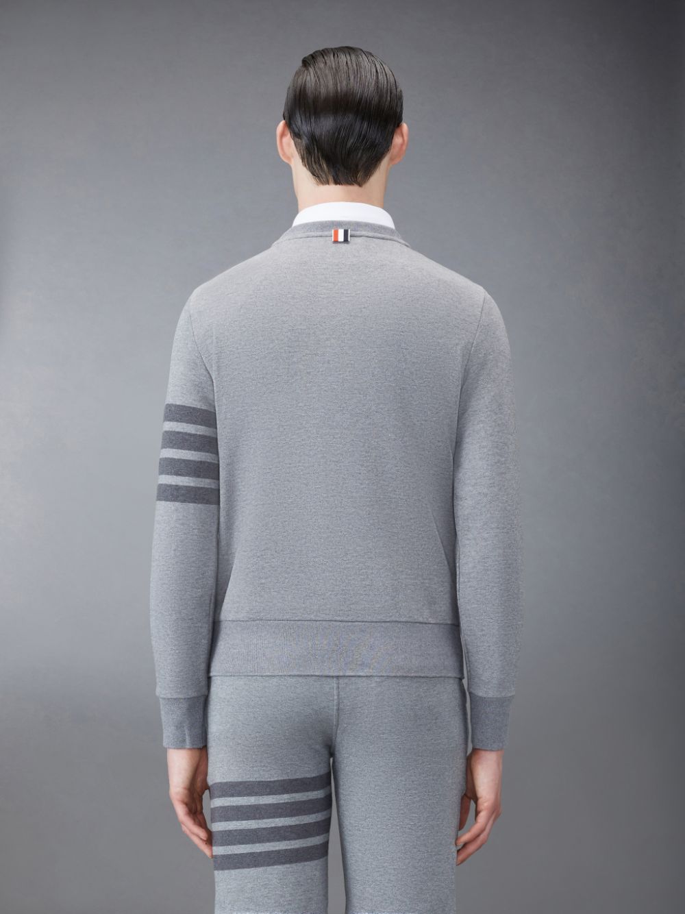 Sudaderas Thom Browne Classic Loopback 4-Bar Relaxed Hombre Gris | GVZ79H59155