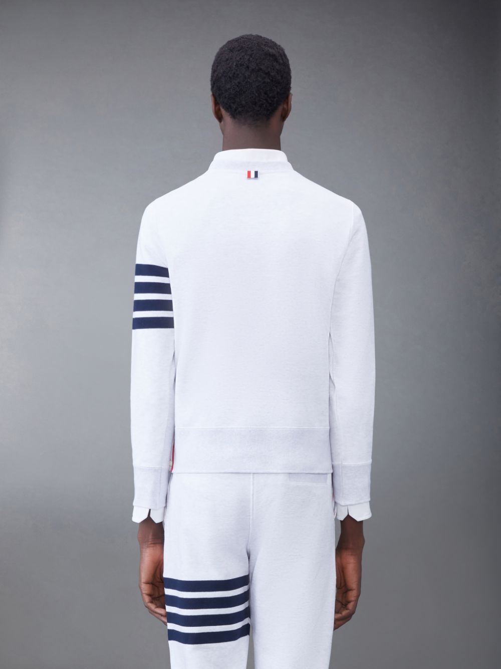 Sudaderas Thom Browne Classic Loopback 4-Bar Hombre Blancas | LZB48R38707