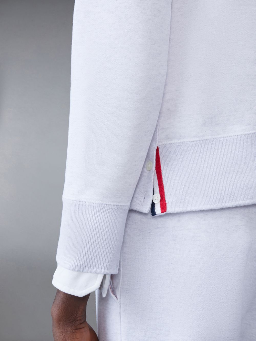 Sudaderas Thom Browne Classic Loopback 4-Bar Hombre Blancas | LZB48R38707