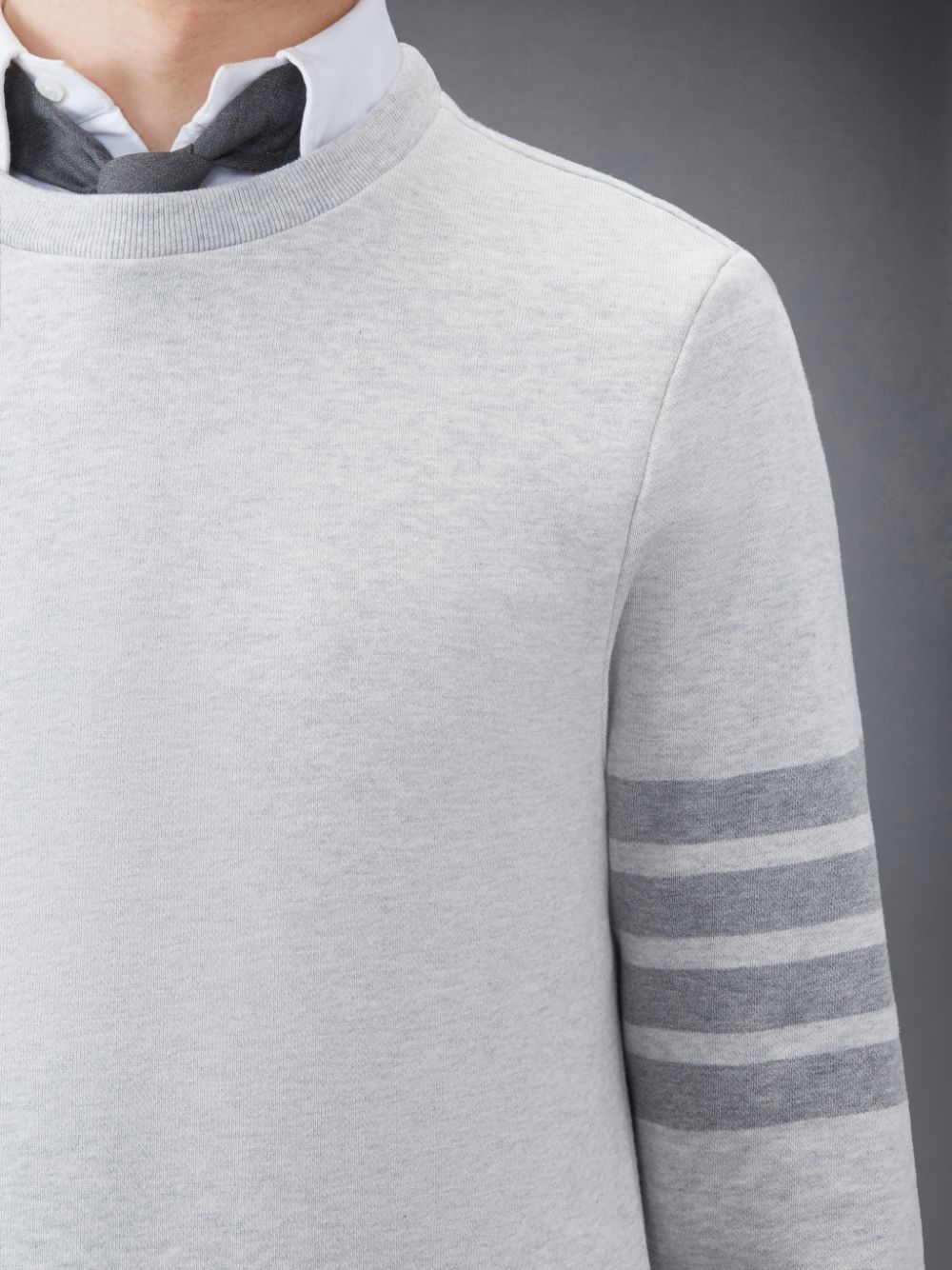 Sudaderas Thom Browne Classic Loopback 4-Bar Hombre Gris | QWG24O18645