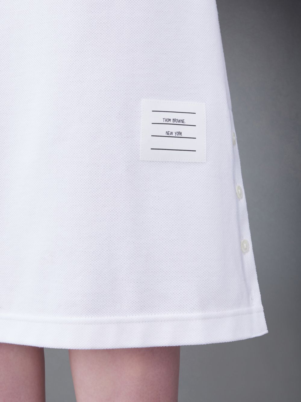 Vestido Thom Browne Classic Pique Polo Mujer Blancas | VNI27O83697