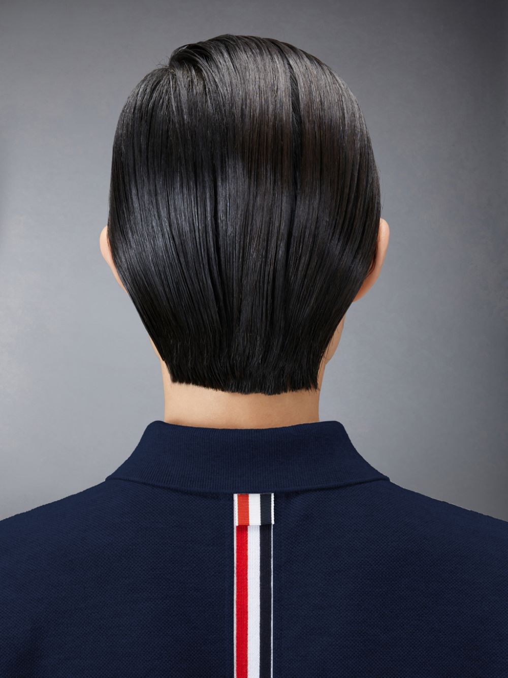 Vestido Thom Browne Classic Pique Stripe Polo Mujer Azules | ICO46O96757