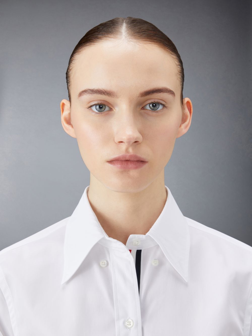 Vestido Thom Browne Poplin Mini Shirt Mujer Blancas | DKF38W01063